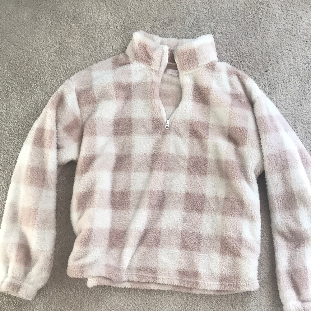 colsie target fleece pullover size L